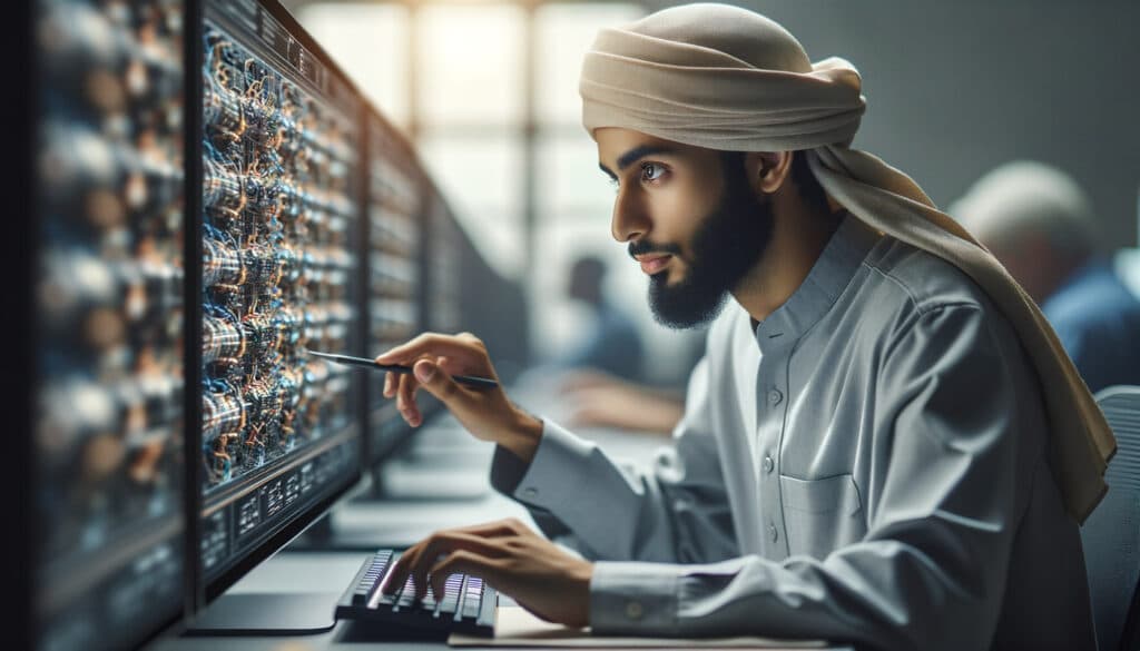 Photorealistic Technology Blog featured image representing "Generative Engine Optimization: Mastering Strategies for AI Search" in a real-world setting, no text overlay