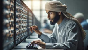 Photorealistic Technology Blog featured image representing "Generative Engine Optimization: Mastering Strategies for AI Search" in a real-world setting, no text overlay