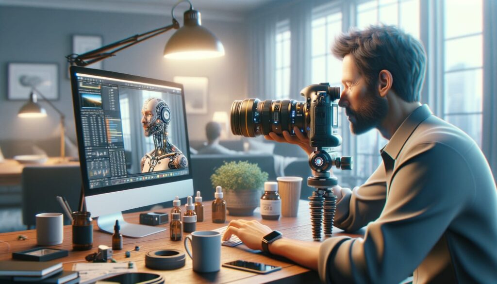 Photorealistic Technology Blog featured image representing "The Geo-Intelligent Future: How Wearable Tech Transforms Health, AI, and Local Digital Strategies" in a real-world setting, no text overlay