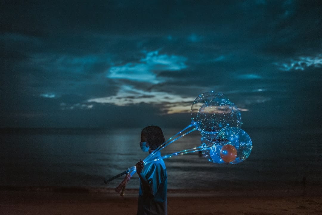 Visual representation of AI processing marketing data.