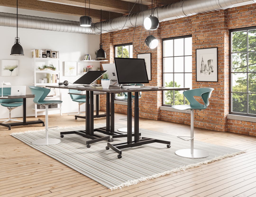 Clean, well-organized modern office workspace.