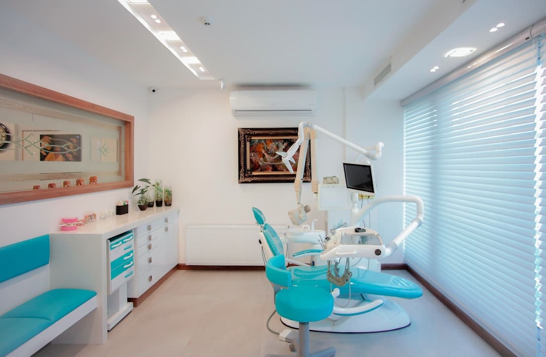 Interior of a modern dental office with advanced equipment